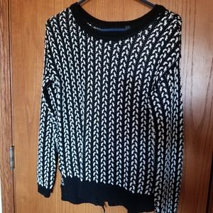 Black and white sweater
